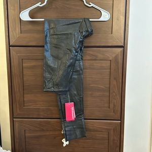 Commando black leather leggings